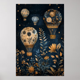 1795フローティングホットエアバルーン ポスター