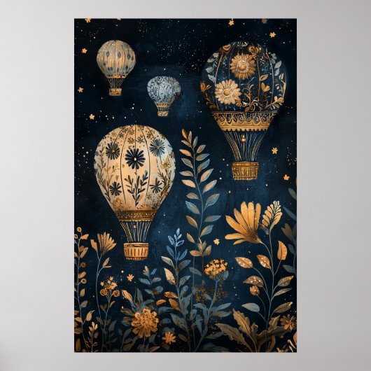 1795フローティングホットエアバルーン ポスター (正面)