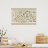 1795年 ケンタッキー州地図 ポスター (キッチン)