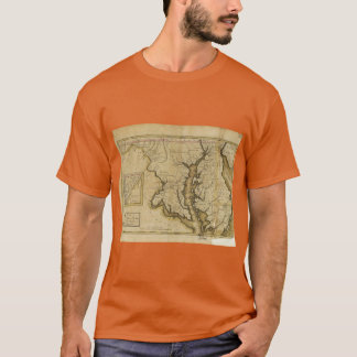 1795年 メリーランド州地図 Tシャツ