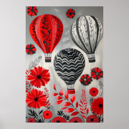 1796フローティングホットエアバルーン ポスター