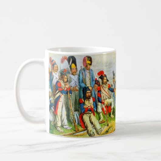 1796年頃のナポレオンの兵士 コーヒーマグカップ (左)