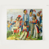 1796年頃のナポレオンの兵士 タペストリー (正面(横))