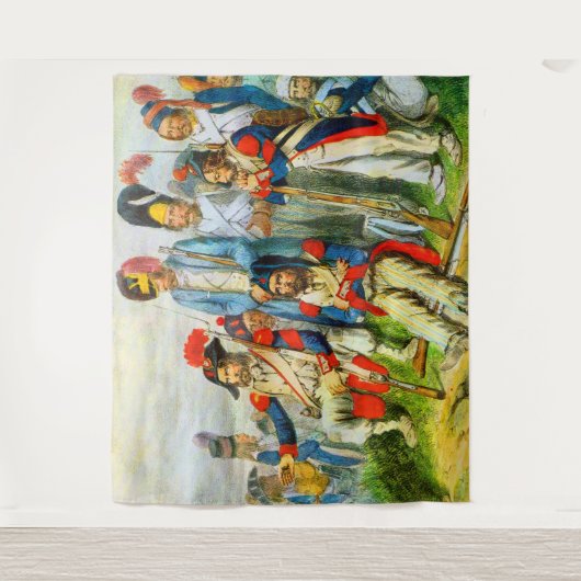 1796年頃のナポレオンの兵士 タペストリー (正面)