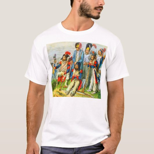 1796年頃のナポレオンの兵士 Tシャツ (正面)