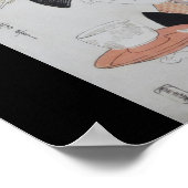 1796日本の年絵画頃 ポスター (角)