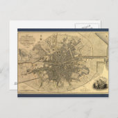 1797ダブリン・アイルランドの地図 ポストカード (正面/裏面)