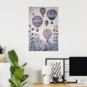 1797フローティングホットエアバルーン ポスター (ホームオフィス)