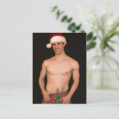 17979セクシーハンククリスマス シーズンポストカード (スタンド正面)