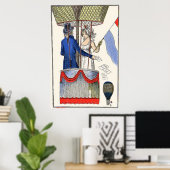 1798ヴィンテージのポスター – ファッションバルーニング・アート ポスター (ホームオフィス)