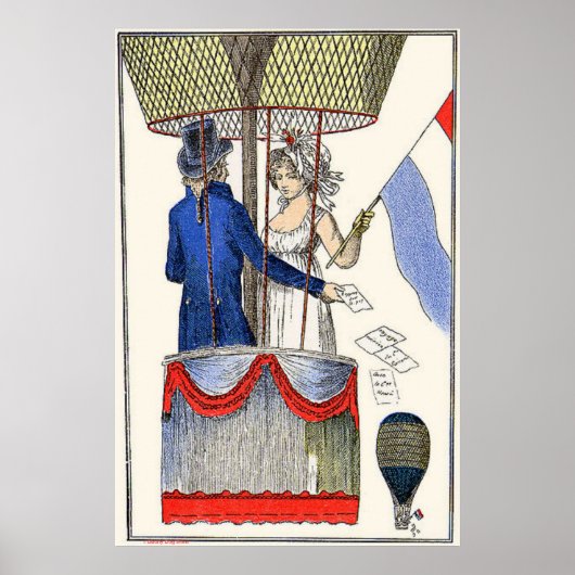 1798ヴィンテージのポスター – ファッションバルーニング・アート ポスター (正面)