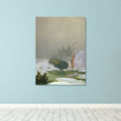 1798年12月12日に北極海で出荷 キャンバスプリント (インサイチュ (ウッドフロア))