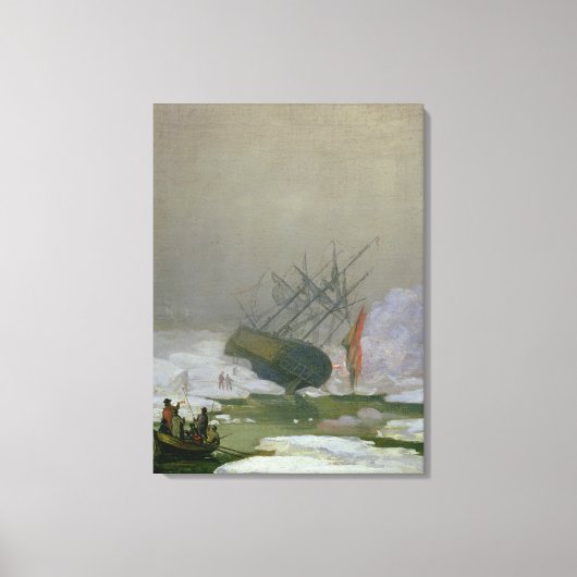 1798年12月12日に北極海で出荷 キャンバスプリント (正面)