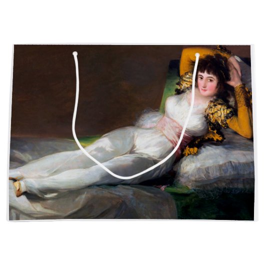 〒1798年~1803年フランシスコゴヤ市衣馬舎 ラージペーパーバッグ (正面)