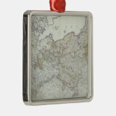 1799年にプロイセンの州の地図 メタルオーナメント (右)