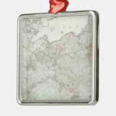 1799年にプロイセンの州の地図 メタルオーナメント (左)