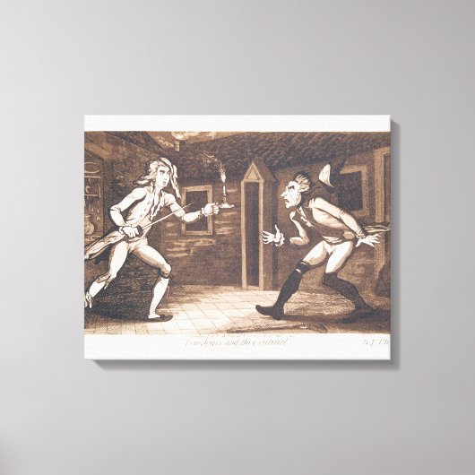1799年のトム・ジョーンズとサントネル キャンバスプリント (正面)