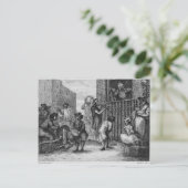 1799年の最初のデザインの怒ったミュージシャン ポストカード (スタンド正面)