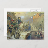 1799年、1880年に悪魔の橋を渡るスヴォロフ ポストカード (正面/裏面)