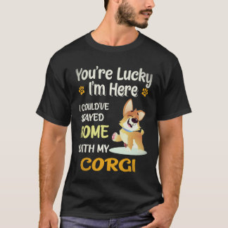 17 あなたはラッキーコーギー Tシャツ
