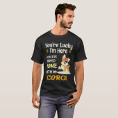 17 あなたはラッキーコーギー Tシャツ (正面フル)
