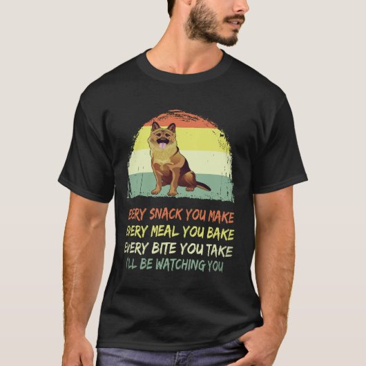 17 おやつを作る度に... あなたのことを監視しているよ G Tシャツ (正面)