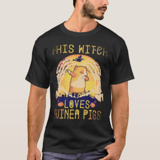 17 この魔女はモルモットが大好き ハロウィン Tシャツ