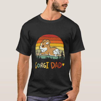 17 コーギー お父さん コーギー Tシャツ