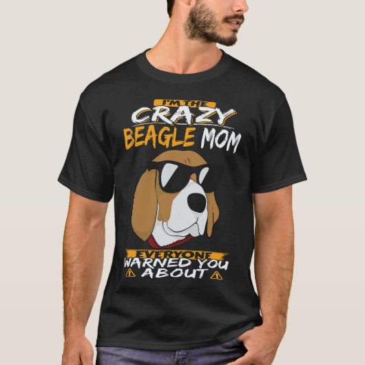 17 ビーグルが大好きなママ ビーグル Tシャツ (正面)