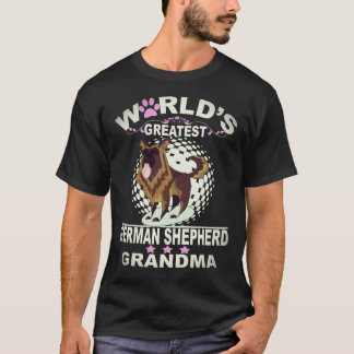 17 世界で一番すごいジャーマンシェパードのおばあちゃん ドイツ Tシャツ