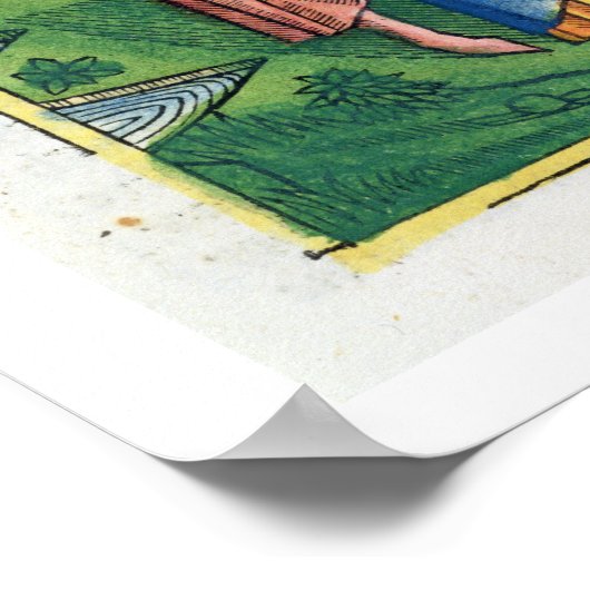 17 1-11番のアーロンの祭壇の上の開花たち ポスター (角)