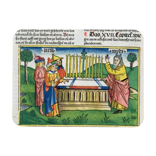 17 1-11番のアーロンの祭壇の上の開花たち マグネット (横)