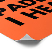 $17.95パドル速く私はバンジョスのポスターを聞く ポスター (角)