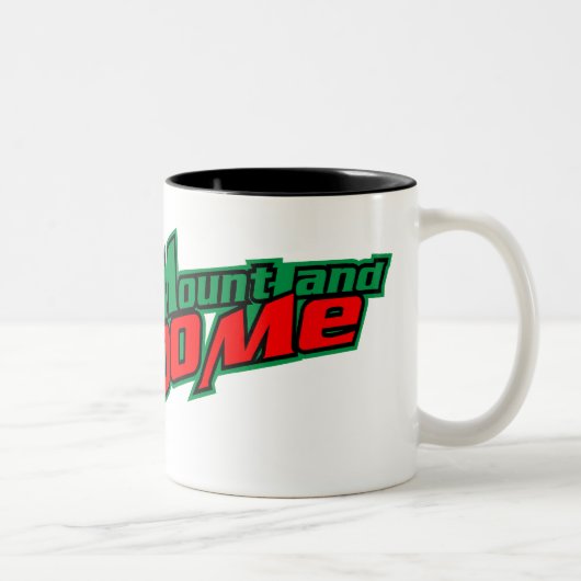 $17.95山は私をマグし、 ツートーンマグカップ (右)