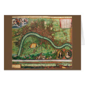 17 Century Antique London Street Map (正面横)