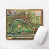 17 Century Antique London Street Map マウスパッド (マウス)