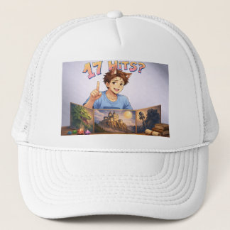 17 HITS? Funny RPG Anime T-Shirt | Dungeon Master  キャップ