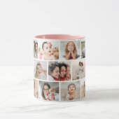 17 Photo Collage自分のKeepsake写真を作成 マグカップ (中央)