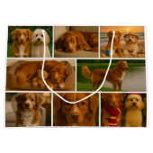 17 Photo Collage Template Make Your Own Fun ラージペーパーバッグ (正面)