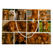 17 Photo Collage Template Make Your Own Fun ラージペーパーバッグ (裏面)