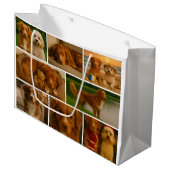 17 Photo Collage Template Make Your Own Fun ラージペーパーバッグ (正面アングル)