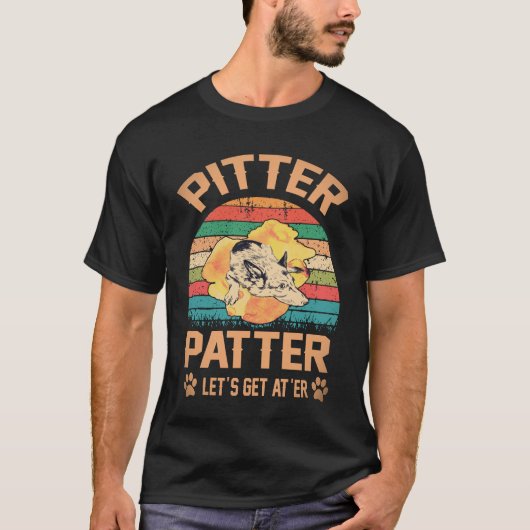 17 Pitter Patter Let's Get At'er ジャーマンシェパード Tシャツ (正面)