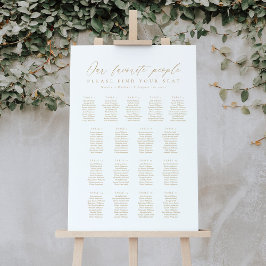 17 Tables Our Favorite People Seating Chart ポスター