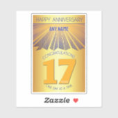 17 Year | Golden Ray 12 Step CUSTOM NAME シール (シート)