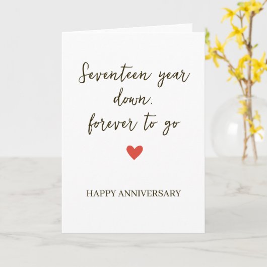 17st Anniversary – Sevente Year Down Forever to Go カード (黄色い花)