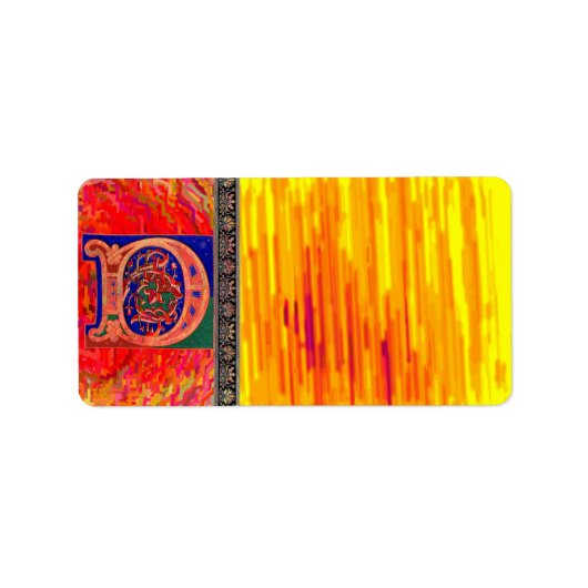 17thセンチュリーレターD住所 シール (正面)