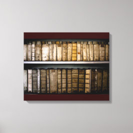 17th Century Vellum Bindingsアンティークブックキャンバス キャンバスプリント