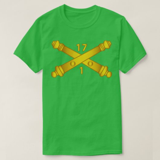 17th Field Artillery RegtをTxtに Tシャツ (デザイン正面)