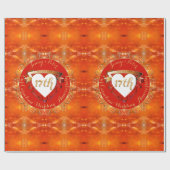 17th Wedding Anniversary Carnelian  ラッピングペーパー (フラット)