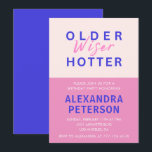 18おもしろい歳の誕生日招待状オールドウィザー 招待状<br><div class="desc">18おもしろい歳の誕生日招待状オールドウィザーピンクモダン</div>